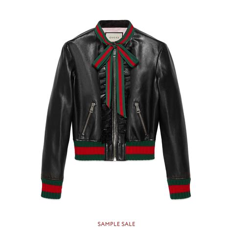 gucci leather snake bomber|Gucci blazers for women.